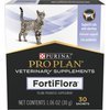 Pro Plan Veterinary Diets FortiFlora Powder Probiotic Digestive Supplement for Cats, 30 count