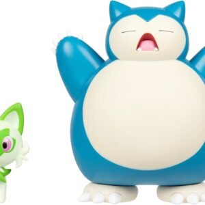 pokemon battle figure 2 pack 2 inch sprigatito and 4.5 inch snorlax battle ready figures
