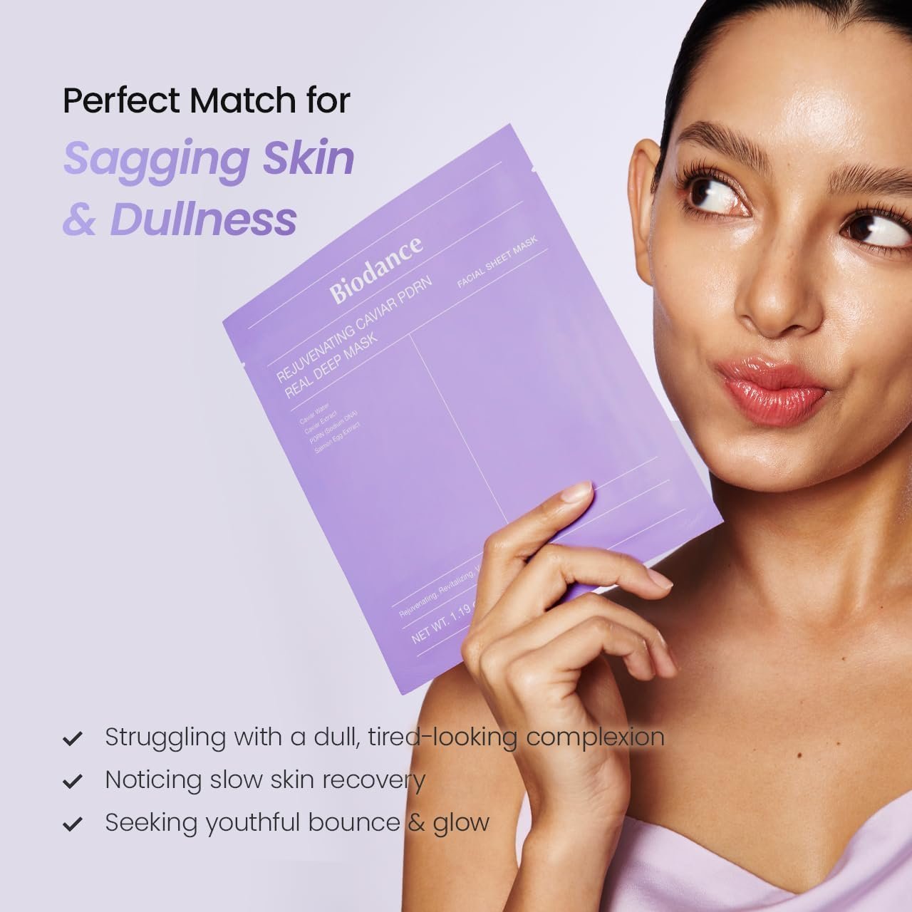 61fdohcp0cl. sl1280 .jpg biodance rejuvenating caviar pdrn real deep mask, overnight hydrogel face mask, skin firming, radiance, enhancing skin recovery, korean skin care | 1.19oz(34g) x 4ea