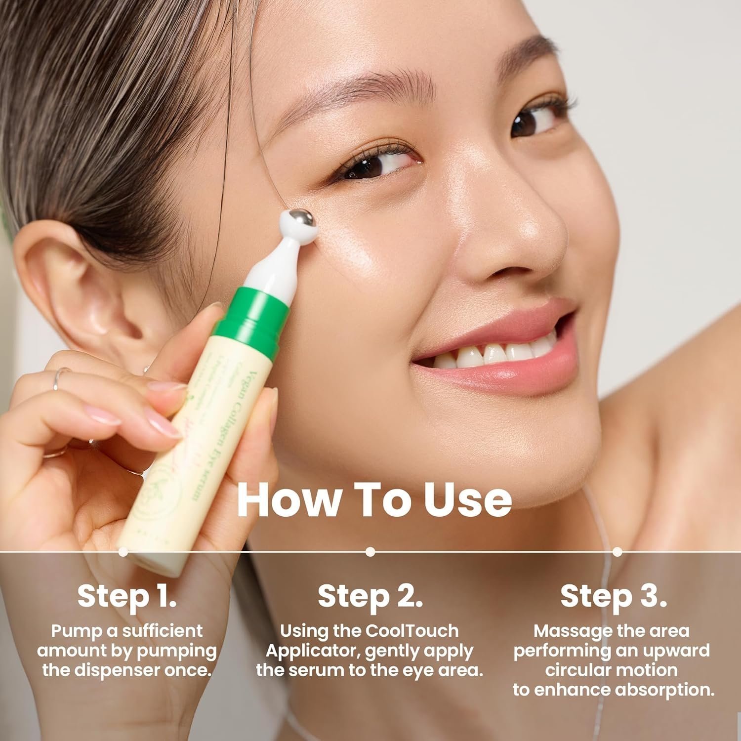 81vljz1skil. sl1500 .jpg axis y vegan collagen eye serum k beauty triple hyaluronic acid & peptide collagen serum improve skin elasticity, reduce fine lines & dark circles vegan korean skin care eye cream 0.33 fl. oz.